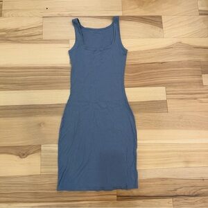 Pumiey blue ribbed bodycon dress Size S #bodycon